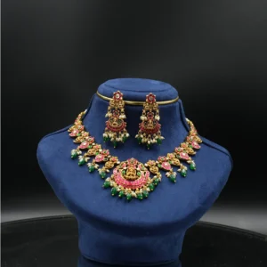 Pink Kundan Necklace