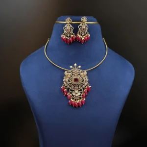 Red Kundan Necklace